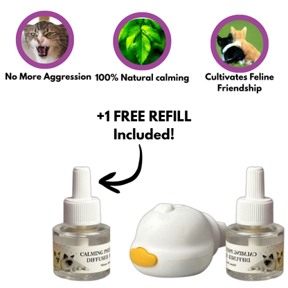 Calm Your Cat Fast  Vet-Recommended PeacePaw™ Diffuser Kit